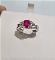 Ring Woman in Gold Rubino ANOR-105-286